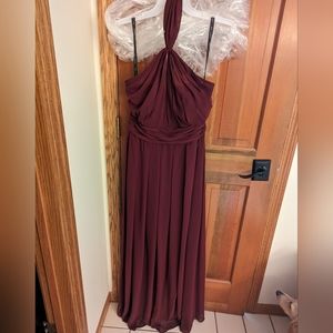 Bill Levkoff Merlot Size 10 Dress